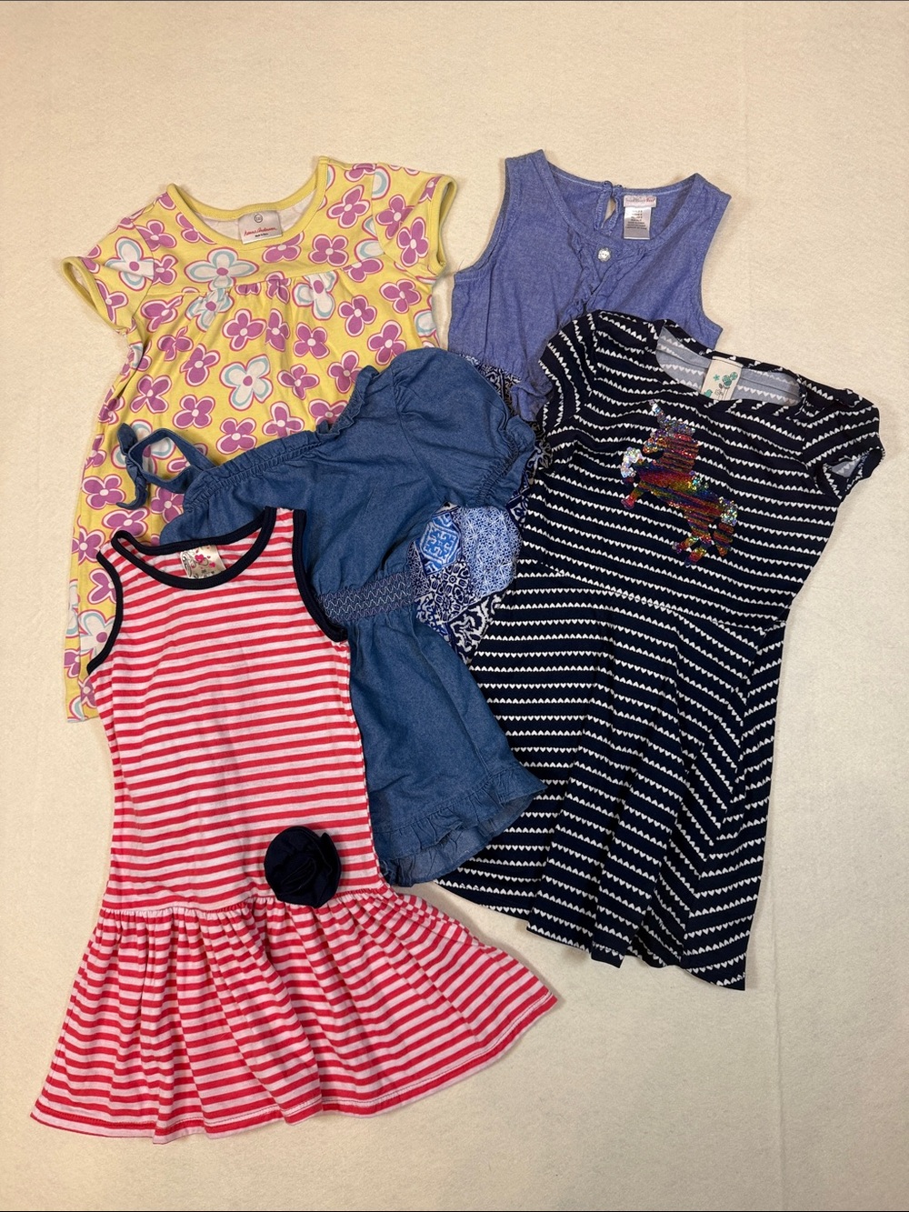 Mixed Kids Dress Lot-YHanna Andersson, Vince Camuto, Lily Bleu & more Sz 5 EUC Y